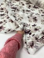 Ткань льняная в цвете Фиолетка 2 метра