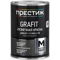 Краска кузнечная по металлу Престиж Grafit, 0,9 кг, черная
