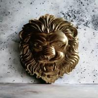 Панель 3D на стену Лев царь зверей, панно . Декор для дома, офиса, для интерьера. Оформление пространства и дизайн помещений