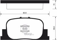 Колодки тормозные задние sangsin brake sp2042