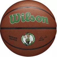 Мяч баск. WILSON NBA Boston Celtics, арт.WTB3100XBBOS р.7, синт.кожа (композит), коричневый