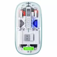 Мышь Defender Ixes MM-999, оптическая, беспроводная, USB, прозрачный [52999]