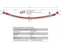 Лист №2 Рессора задняя для ГАЗ NEXT A21R22 3 листа