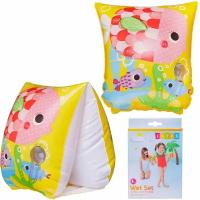 Нарукавники надувные INTEX Tropical Buddies Arm Bands Рыбка 3-6лет 23 см