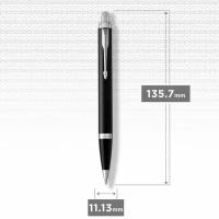 Parker IM Core Шариковая ручка K321 Metal Black CT M синие чернила