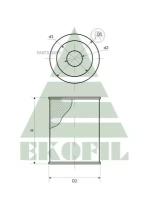 EKOFIL EKO1262 Элемент фильтрующий воздушного фильтра, ПАЗ 32053-07/4234 Ekofil EKO1262