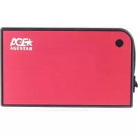 AgeStar 3UB2A14 (RED) Внешний корпус для HDD/SSD AgeStar 3UB2A14 SATA II пластик/алюминий красный 2.5"