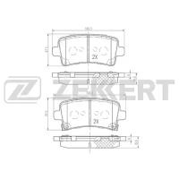 Колодки торм. диск. зад Chevrolet Malibu (V300) 12- Opel Insignia 08- Saab 9-5 (YS3G) 10- Zekkert BS2112