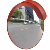 Зеркало дорожное сферическое, уличное 600 мм, с козырьком