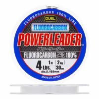 Флюорокарбон Duel Hardcore Powerleader FC Fluorocarbon 100% #1 0,165мм 30м (clear)