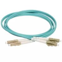 Патч-корд оптический (optic patch cord) LC/UPC-LC/UPC MM 50/125мкм OM3 многомодовый (duplex) 2 метра