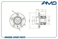 Ступица передняя Amd AMD.HUB59