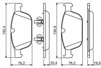 0 986 494 305 колодки дисковые передние Volvo XC60 10 gt