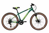 Велосипед горный хардтейл Foxx Caiman 24" 14" зеленый 24SHD.CAIMAN.14GN4 2024