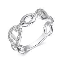 Серебряное кольцо алькор 01-3983/00КЦ-00 с фианитом, Серебро 925°, 18