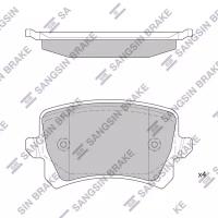 Колодки тормозные дисковые задние для Ауди А6 С6 2004-2008 год выпуска (Audi A6 C6) HI-Q SP2263