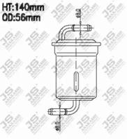 Фильтр топливный JS Asakashi FS9102