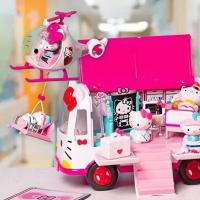 Сюжетно-ролевые игрушки Игровой набор "Скорая помощь" Hello Kitty с вертолетом, автомобилем и фигурками