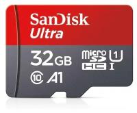 Флеш карта microSD 32GB SanDisk microSDHC Class 10 Ultra UHS-I U1 A1 120MB/s