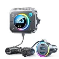 Bluetooth FM трансмиттер 30W Joyroom JR-CL18 с креплением в воздуховод