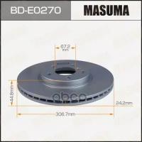 Диск Тормозной Bmw 1 (F40) 19-, 2 (F44) 18-, X1 (F48) 14-, X2 (F39) 17- Передний Masuma Masuma арт. BDE0270