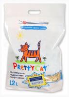 Наполнитель PrettyCat Wood Granules для кошачьих туалетов древесный, 12 л