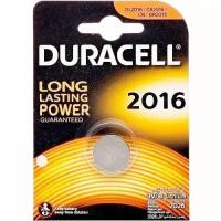 Батарейка плоская литиевая CR2016 3В Duracell 3V 2016 (CR2016)