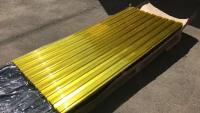 Профнастил пластиковый 0,7мм 1500х900мм прозрачный желтый (упаковка 10 шт.)