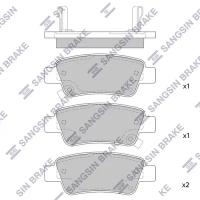 Колодки тормозные дисковые задние для Хонда СРВ 3 2006-2009 год выпуска (Honda CR V 3) HI-Q SP1568