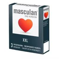 Презервативы увеличенного размера Masculan XXL - 3 шт. (цвет не указан)