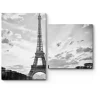 Модульная картина Picsis Черно-белый Париж (40x30)