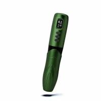 Беспроводная машинка ручка для перманентного макияжа и тату Bronc MAGIC Wireless Tattoo Pen Army Green