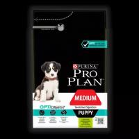 Корм Pro Plan Purina Pro Plan Puppy Optidigest Medium Sensitive Digestion Сухой корм для щенков средних пород с чувствительным пищеварением с ягненком и рисом 18 кг