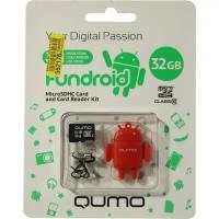 SD карта Qumo Fundroid QM32GCR-MSD10-FD-RED