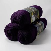 Пряжа Color City Yak wool (Як Вул) 2248 фиолетовый 60% пух яка, 20% мериносовая шерсть, 20% акрил 100г 430м 5 шт