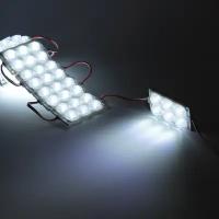 Светодиодный модуль 6 led 3030 MOD110 (12V, cool white, IP65)