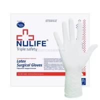 Перчатки хирургические латексные Nulife стерильные неопудренные (9.0, 50 пар) Nulife