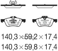 Колодки Передние Mini (R50-R53) 01-06 Sp2243 Sangsin brake арт. SP2243