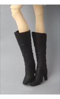 Dollmore 12inch LG Long Boots Black (Черные высокие сапоги на каблуке для кукол Доллмор / Блайз / Пуллип 31 см)