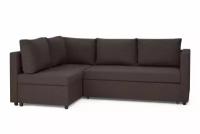 Угловой диван-кровать Hoff Мансберг, универсальный угол, цвет кофейный темный