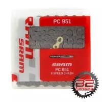 Велосипедная цепь Sram PC-951 Box 114 звеньев 9 скоростей