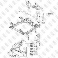 Опора шаровая нижняя левая/правая OPEL Astra/Omega/Vectra/Zafira 98-> FIXAR FK0176