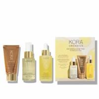 Kora Organics Набор косметики для ухода за кожей Nourish & Glow Trio, 90мл