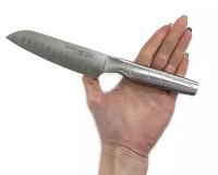 Кухонный нож Сантоку Utility TuoTown Kerwin 13 см, сталь German 1.4116, рукоять Stainless steel, арт.255010