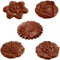 Форма для конфет Цветочное ассорти Chocolate World CW1048