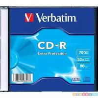 Verbatim CD-R Verbatim 700Mb 80 min 48х/52х (Slim case) Оптический диск CD-R 43347