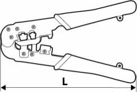 TOPEX Клещи для обжима телефонных наконечников 6P, 8P 32D408