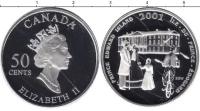 Клуб Нумизмат Монета 50 центов Канады 2001 года Серебро Елизавета II
