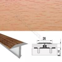 Т-образный профиль 2,5м х 26мм Бук 11