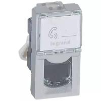 Legrand (Легранд) Розетка RJ45 Mosaic кат. 6 UTP 1 модуль алюминий 079461